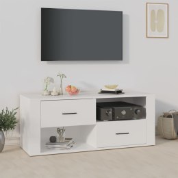 Szafka pod TV, biała, 100x35x40 cm, materiał drewnopochodny Lumarko!