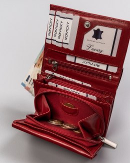 Skórzany kompaktowy portfel damski — Rovicky