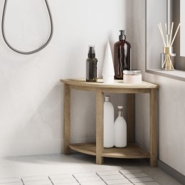  Narożna ławka łazienkowa, 50x40x45 cm, lite drewno tekowe Lumarko!
