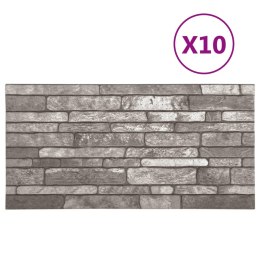  Panele ścienne 3D, wzór ciemnoszarej cegły, 10 szt., EPS Lumarko!