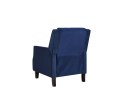  Fotel rozkładany welurowy niebieski EGERSUND Lumarko!