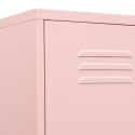  Szafa zamykana na klucz, różowa, 35x46x180 cm, stalowa Lumarko!