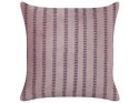  Zestaw 2 welurowych poduszek dekoracyjnych w paski 45 x 45 cm różowy AGAPANTHUS Lumarko!