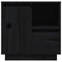  Szafka nocna, czarna, 50x34x50 cm, lite drewno sosnowe Lumarko!
