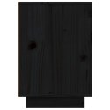  Szafka nocna, czarna, 50x34x50 cm, lite drewno sosnowe Lumarko!