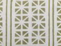 Bawełniana poduszka dekoracyjna w geometryczny wzór 45 x 45 cm zielona z białym SYRINGA Lumarko!