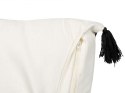  2 bawełniane poduszki dekoracyjne w geometryczny wzór 45 x 45 cm biało-czarne MAYS Lumarko!