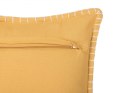  2 poduszki dekoracyjne tłoczone 45 x 45 cm żółte KAVALAM Lumarko!