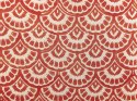  Bawełniana poduszka dekoracyjna w geometryczny wzór 45 x 45 cm czerwona RHUS Lumarko!