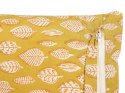  Bawełniana poduszka dekoracyjna w liście 45 x 45 cm żółta GINNALA Lumarko!