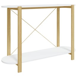  Stolik konsolowy, biały, 110x38x75 cm, materiał drewnopochodny Lumarko!