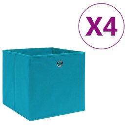  Pudełka z włókniny, 4 szt. 28x28x28 cm, błękitne Lumarko!