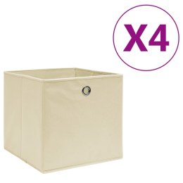  Pudełka z włókniny, 4 szt. 28x28x28 cm, kremowe Lumarko!