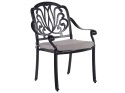  Zestaw ogrodowy stół i 4 krzesła czarny ANCONA Lumarko!