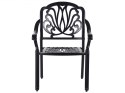  Zestaw ogrodowy stół i 4 krzesła czarny ANCONA Lumarko!