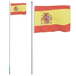  Flaga Hiszpanii z masztem, 6,23 m, aluminium  Lumarko!