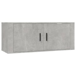  Wisząca szafka telewizyjna, szarość betonu, 100x34,5x40 cm Lumarko!