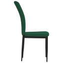  Krzesła stołowe, 2 szt., ciemnozielone, obite aksamitem Lumarko!