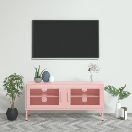  Szafka pod telewizor, różowa, 105x35x50 cm, stalowa Lumarko!