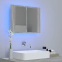  Szafka łazienkowa z lustrem, szary dąb sonoma, 60x12x45 cm  Lumarko!