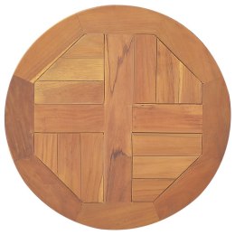 Blat stołu, lite drewno tekowe, okrągły, 2,5 cm, 40 cm Lumarko!