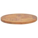 Blat stołu, lite drewno tekowe, okrągły, 2,5 cm, 40 cm Lumarko!