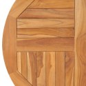 Blat stołu, lite drewno tekowe, okrągły, 2,5 cm, 80 cm Lumarko!