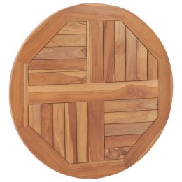 Blat stołu, lite drewno tekowe, okrągły, 60 cm Lumarko!