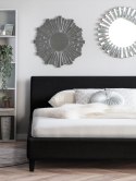 Łóżko tapicerowane 180 x 200 cm czarne FITOU Lumarko!