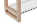 Zestaw mebli biurowych jasne drewno z białym CLARITA/JENKS Lumarko!