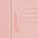 Szafka nocna, różowa, 35x35x51 cm, stalowa Lumarko!