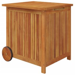 Ogrodowy pojemnik na kółkach, 60x50x58 cm, lite drewno akacjowe Lumarko!