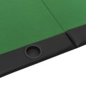 Składany stół do pokera dla 10 osób, zielony, 206x106x75 cm Lumarko!