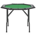 Składany stół do pokera dla 8 osób, zielony, 108x108x75 cm Lumarko!