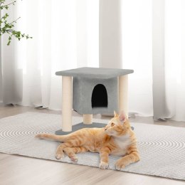 Drapak dla kota z sizalowymi słupkami, jasnoszary, 37 cm Lumarko!