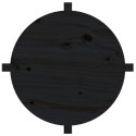 Stolik kawowy, czarny, Ø 62,5x45 cm, lite drewno sosnowe Lumarko!