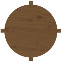 Stolik kawowy, miodowy brąz, Ø 62,5x45 cm, lite drewno sosnowe Lumarko!