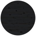 Stolik kawowy, czarny, Ø 55x45 cm, lite drewno sosnowe Lumarko!