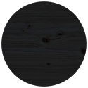 Stolik kawowy, czarny, Ø 55x60 cm, lite drewno sosnowe Lumarko!