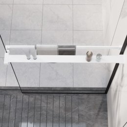 Półka ścienna do prysznica typu walk-in, biała, 80cm, aluminium Lumarko!