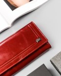 Skórzany portfel damski na karty z ochroną RFID Protect — Rovicky Lumarko!