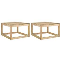 Ogrodowe stoliki z palet, 2 szt., 60x60x36,5 cm, drewno sosnowe Lumarko!