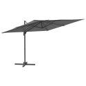 Wiszący parasol z LED, antracytowy, 400x300 cm Lumarko!