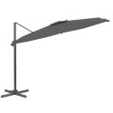 Wiszący parasol z LED, antracytowy, 400x300 cm Lumarko!