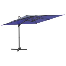 Wiszący parasol z LED, lazurowy, 400x300 cm Lumarko!
