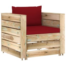 2-cz. zestaw wypoczynkowy do ogrodu z poduszkami, drewniany Lumarko!