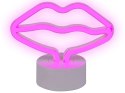 Neon LED usta różowy FLORA Lumarko!