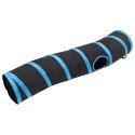 Tunel dla kota, kształt litery S, czarno-niebieski, 122 cm Lumarko!