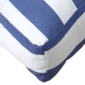 Poduszki na sofę z palet, 2 szt., biało-niebieskie paski Lumarko!