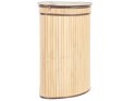 Kosz bambusowy z pokrywką jasne drewno BADULLA Lumarko!